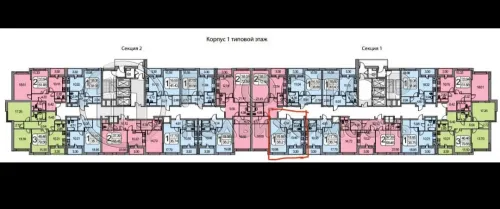 1-комнатная квартира, 38.21 м² - фото 12