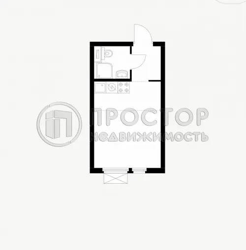 Студия, 20 м² - фото 3