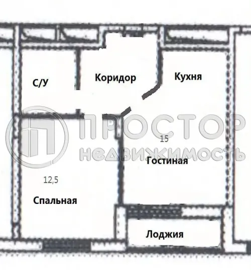 2-комнатная квартира, 37.7 м² - фото 15