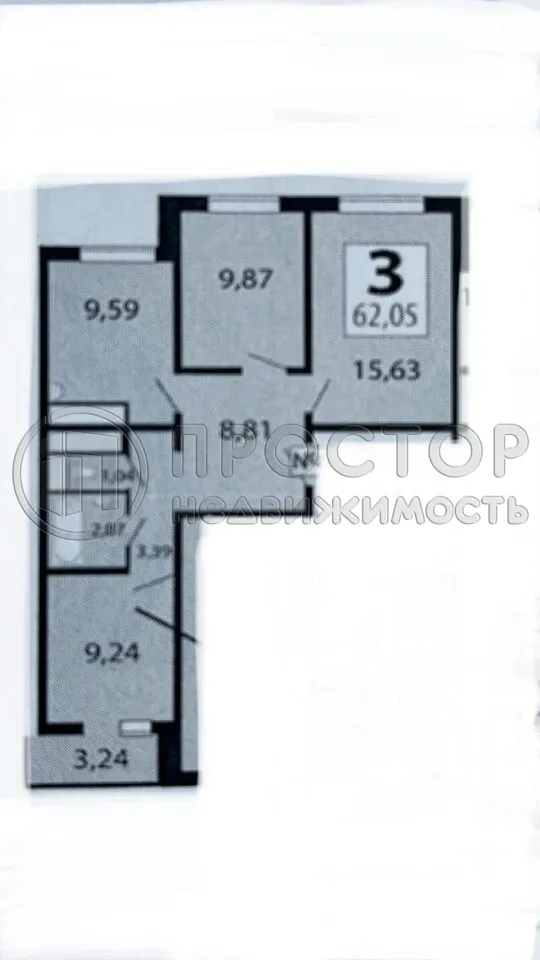 2-комнатная квартира, 62 м² - фото 26