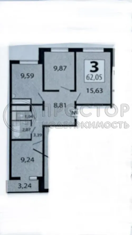 2-комнатная квартира, 62 м² - фото 26