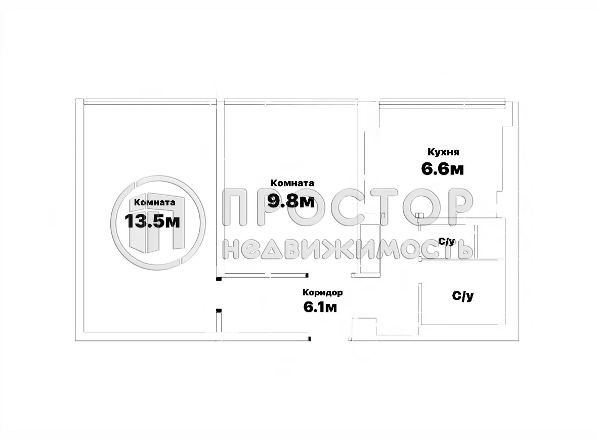 2-комнатная квартира, 39.2 м² - фото 21