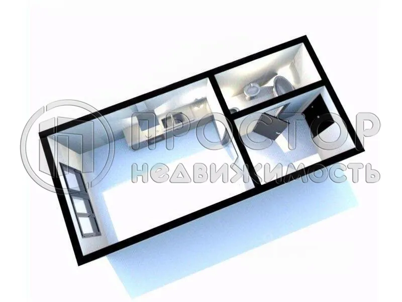 Студия, 40 м² - фото 19