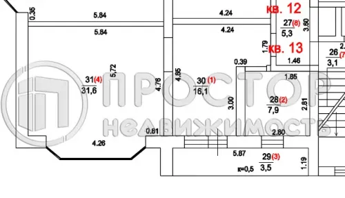 2-комнатная квартира, 62.6 м² - фото 19