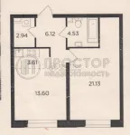 2-комнатная квартира, 51.9 м² - фото 11
