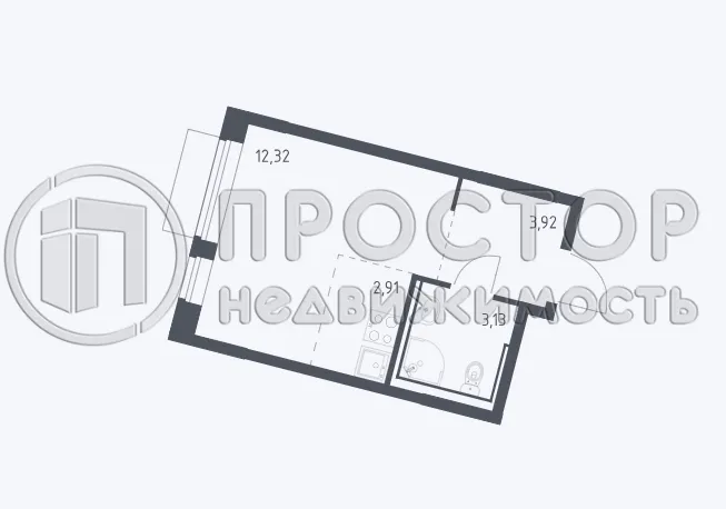 Студия, 22.3 м² - фото 9