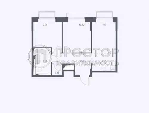 3-комнатная квартира, 47.68 м² - фото 12