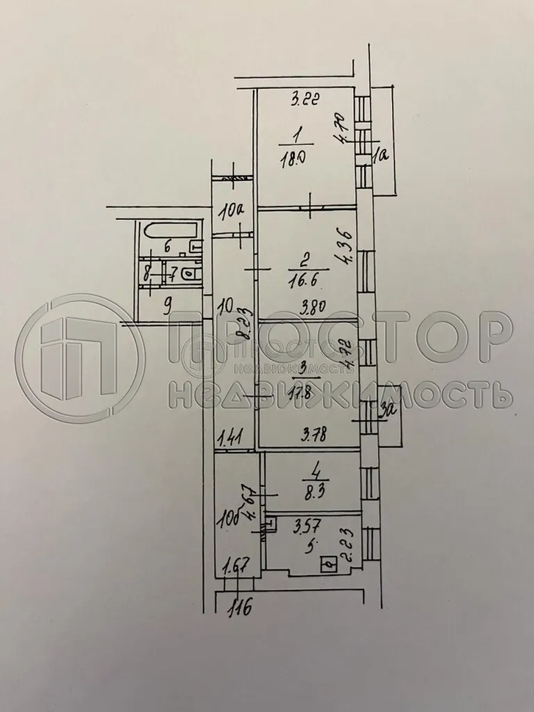4-комнатная квартира, 103 м² - фото 22