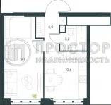 1-комнатная квартира, 33.6 м² - фото 9