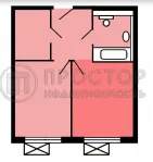 1-комнатная квартира, 37.1 м² - фото 19