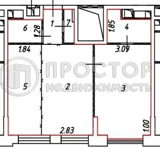 1-комнатная квартира, 49.8 м² - фото 12