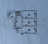 3-комнатная квартира, 95 м² - фото 37