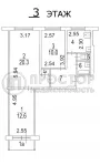 3-комнатная квартира, 61 м² - фото 20