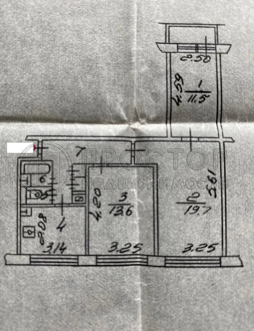 3-комнатная квартира, 63 м² - фото 18