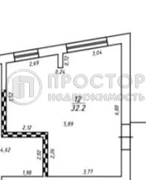 1-комнатная квартира, 32.2 м² - фото 14