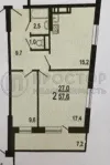 2-комнатная квартира, 55.1 м² - фото 65