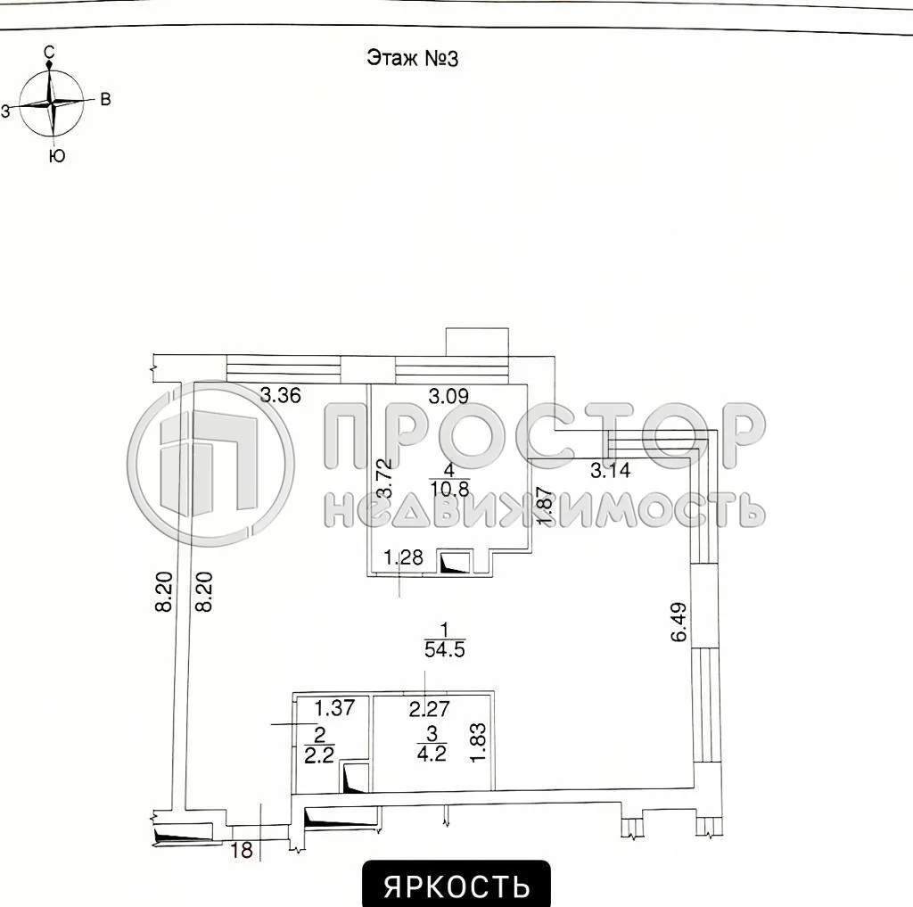 3-комнатная квартира, 71.1 м² - фото 12