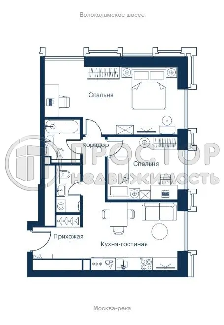 3-комнатная квартира, 63.4 м² - фото 10