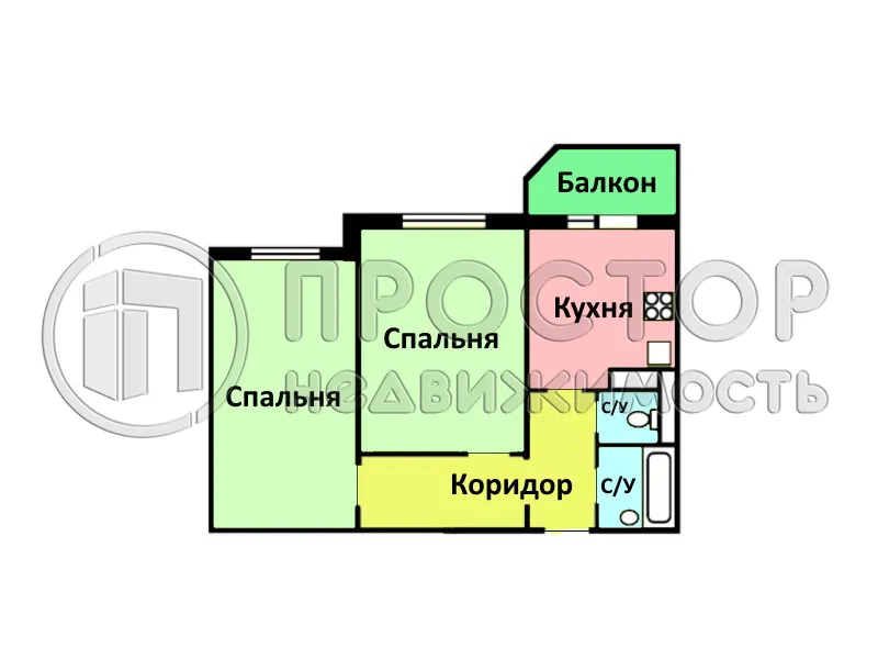 2-комнатная квартира, 60 м² - фото 15