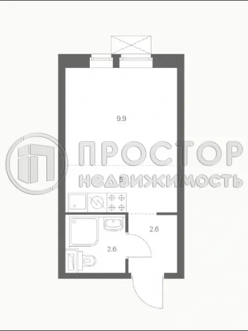 Студия, 19.9 м² - фото 9