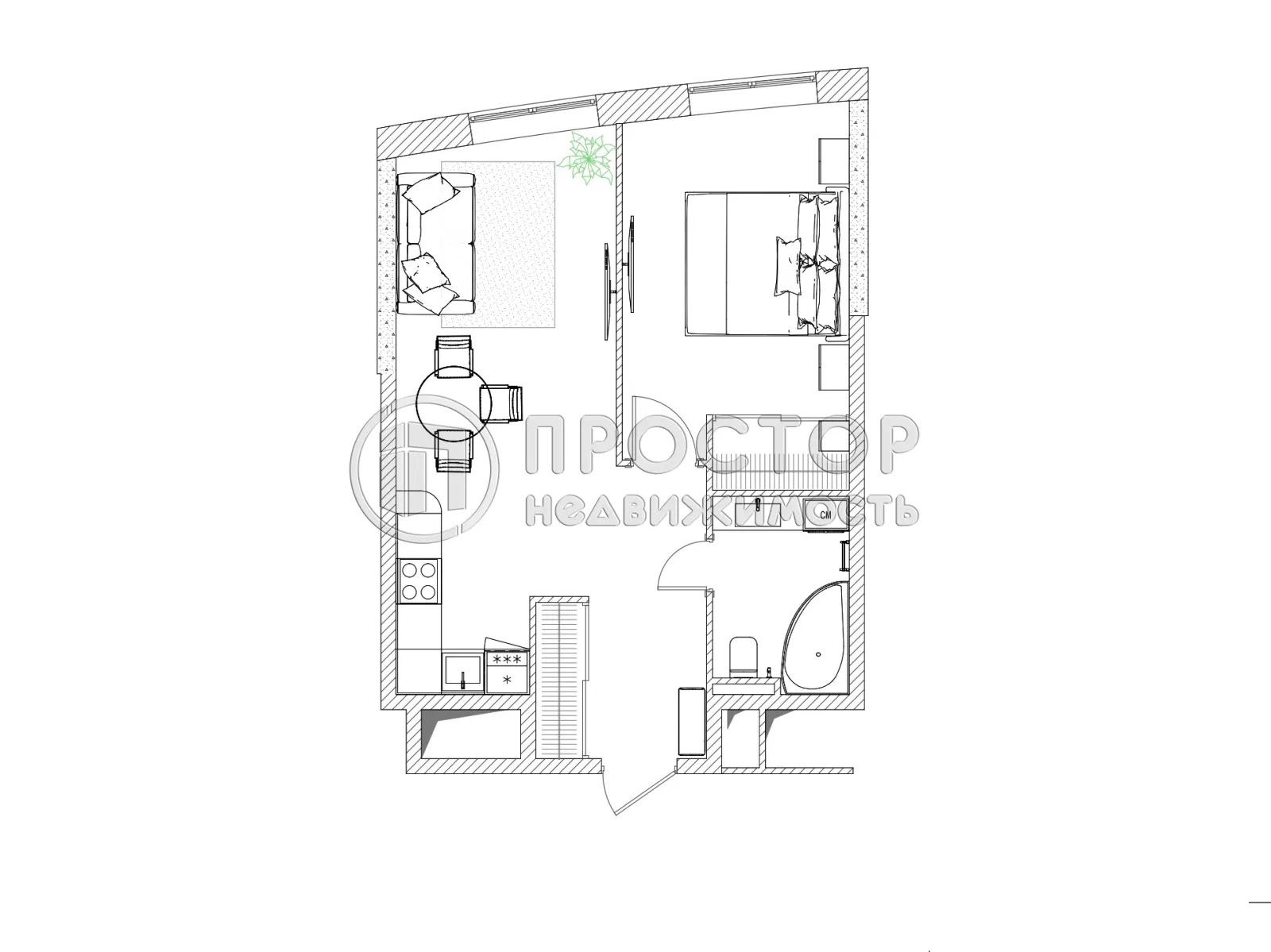 2-комнатная квартира, 47.2 м² - фото 26