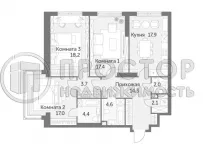 4-комнатная квартира, 101.6 м² - фото 19