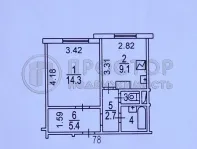 1-комнатная квартира, 36 м² - фото 35