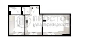 2-комнатная квартира, 61 м² - фото 3
