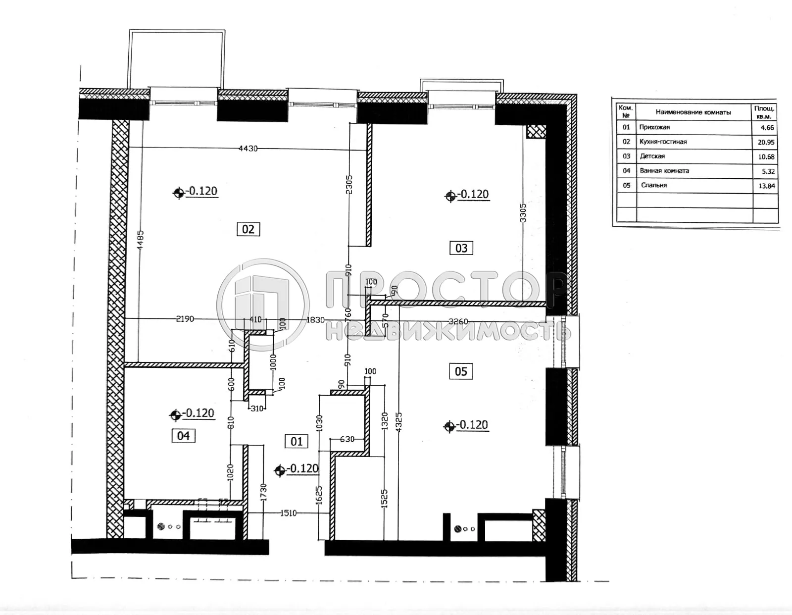 3-комнатная квартира, 57.8 м² - фото 33