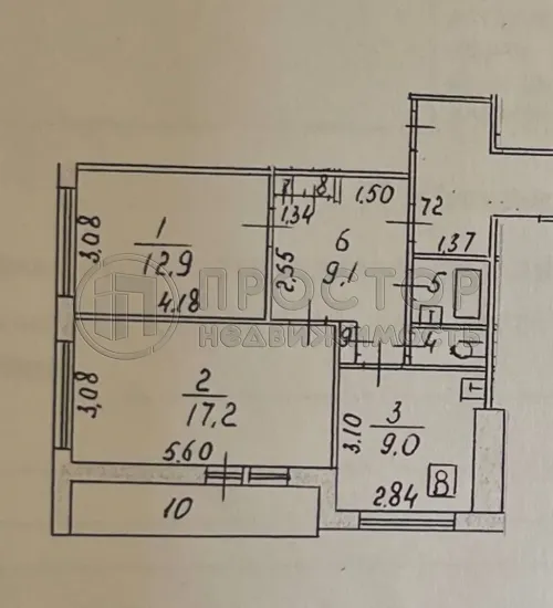 2-комнатная квартира, 56.8 м² - фото 25