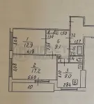 2-комнатная квартира, 56.8 м² - фото 49