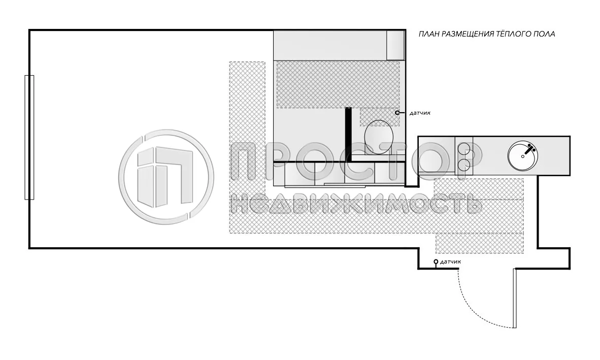 1-комнатная квартира, 28 м² - фото 19