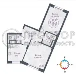 2-комнатная квартира, 72 м² - фото 28