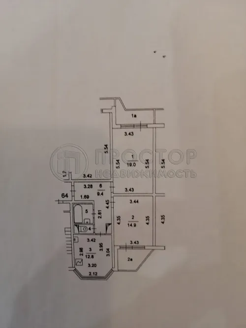 2-комнатная квартира, 60 м² - фото 15