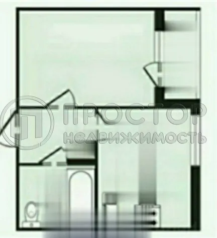 1-комнатная квартира, 32.93 м² - фото 18