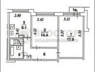 2-комнатная квартира, 53.3 м² - фото 45
