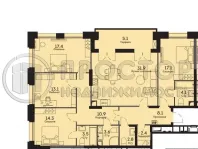 4-комнатная квартира, 134.3 м² - фото 77