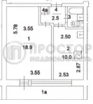1-комнатная квартира, 34.3 м² - фото 31