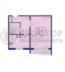 1-комнатная квартира, 40.7 м² - фото 15
