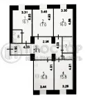 4-комнатная квартира, 116 м² - фото 53