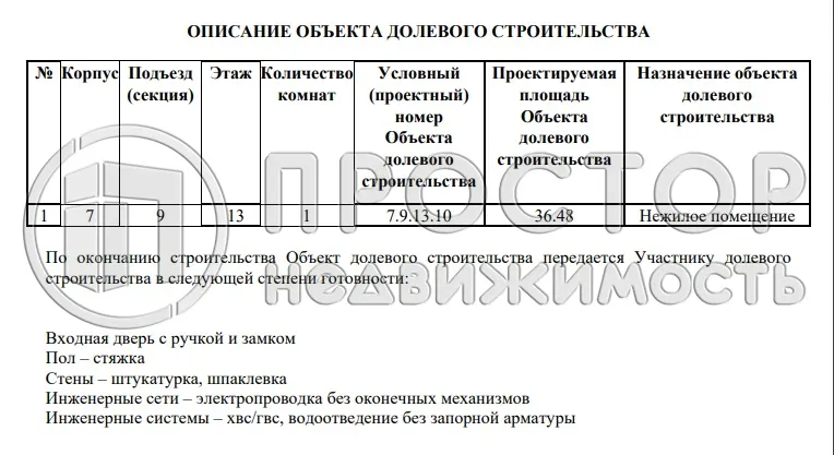 1-комнатная квартира, 36.48 м² - фото 10