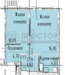 2-комнатная квартира, 40.42 м² - фото 17