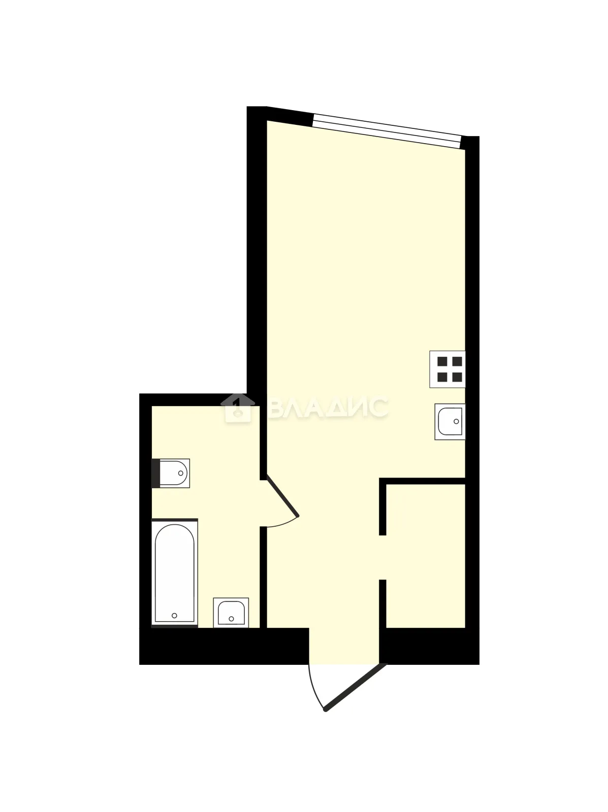 Студия, 34.5 м² - фото 10