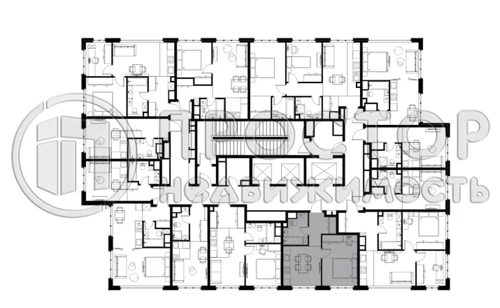 1-комнатная квартира, 33.8 м² - фото 15