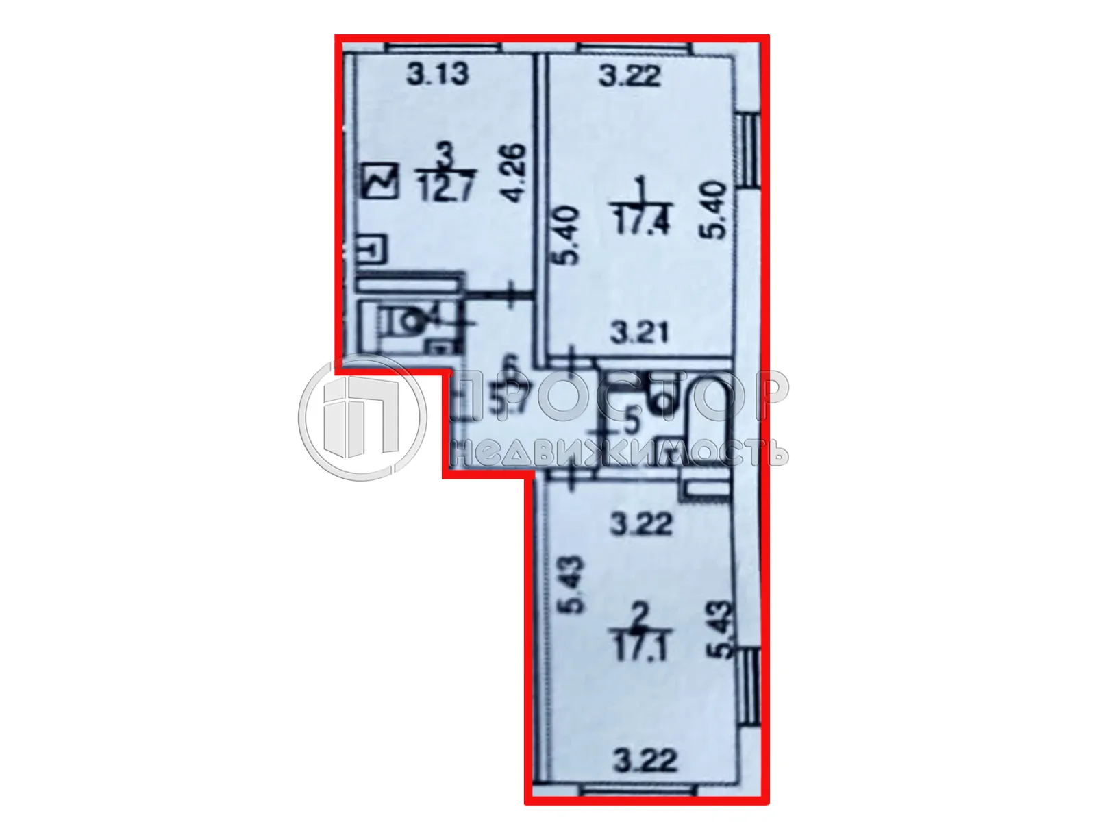 2-комнатная квартира, 57.8 м² - фото 30
