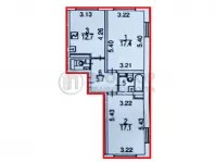 2-комнатная квартира, 57.8 м² - фото 59