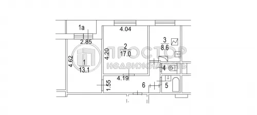 2-комнатная квартира, 52 м² - фото 15