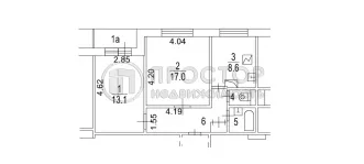 2-комнатная квартира, 52 м² - фото 29