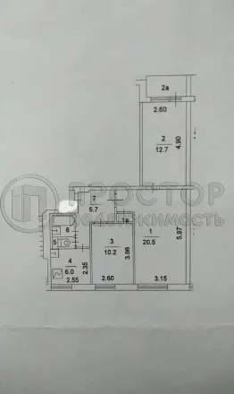 3-комнатная квартира, 58.5 м² - фото 12