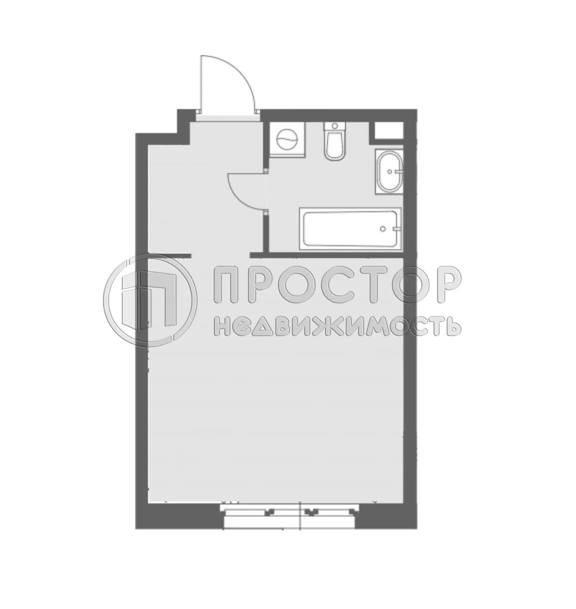 Студия, 24.6 м² - фото 11
